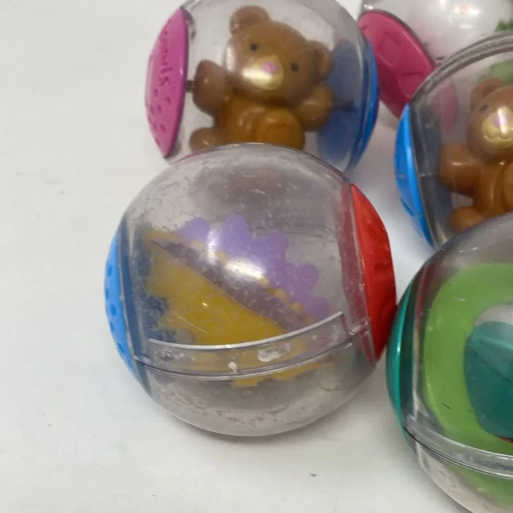 Vintage Fisher Price Roll Around Balls Lot Of 7